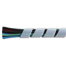 Spiral Cable Binding 6.4mm White Nylon 30M