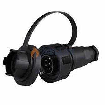 Plug Waterproof 4 Pin Plastic 6 amp Bg1