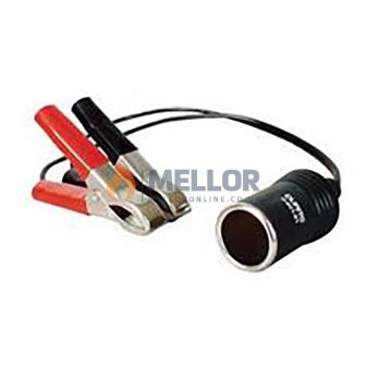 Cigarette Lighter Socket with Red and Black Clips Bg1