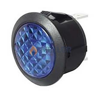 Warning Light Blue LED 12/24 volt Bg1