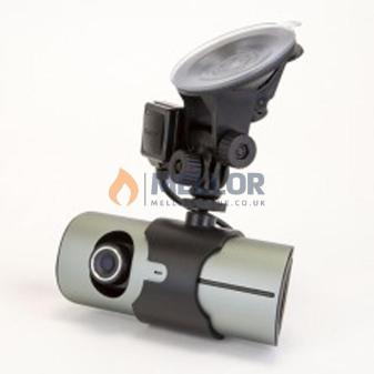 Mini Dash Mount Dual Camera DVR Kit, HD720P, 12-24volt, Bx1
