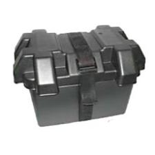 Battery Box Small. Black Plastic with Lid Bx1