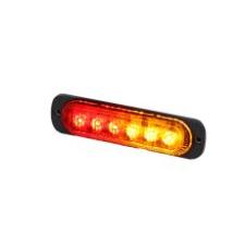 R10 LED Warning Light 3 Amber 3 Red 12/24volt Bx1