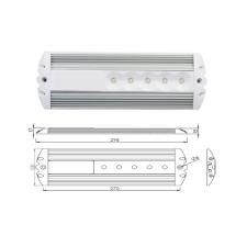 Interior Lamp LED White 10-30V 12.4W With Switch 620*25*13mm Bx1