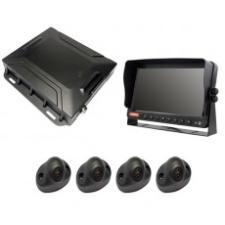 CCTV Kit, 360 3D, 720p HD, With Monitor 12/24 volt Bx1